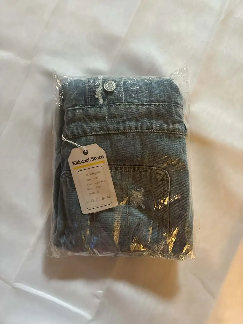 Kidscool Space Light Blue Distressed Denim Jeans Model zkBig2746